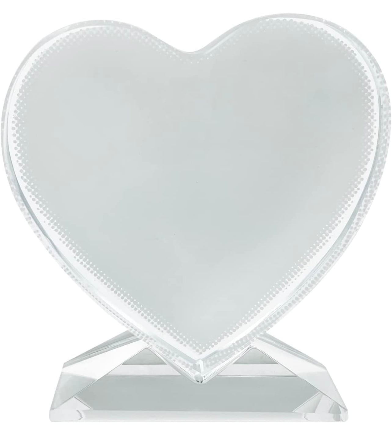 Sublimation heart crystal