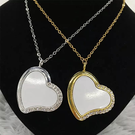 Sublimation half bling heart