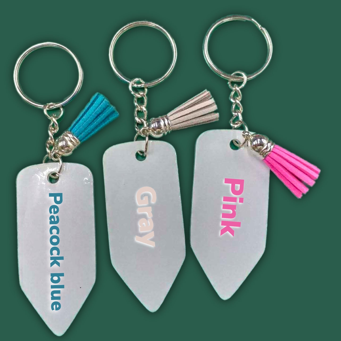 Pencil Shaped Sublimation Keychain (5)