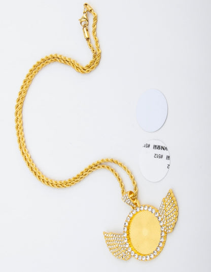 Sublimation HIGH QUALITY ANGEL WINGS Necklace Metal