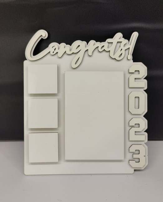 Congrats 2023 3d raised look photo Panels