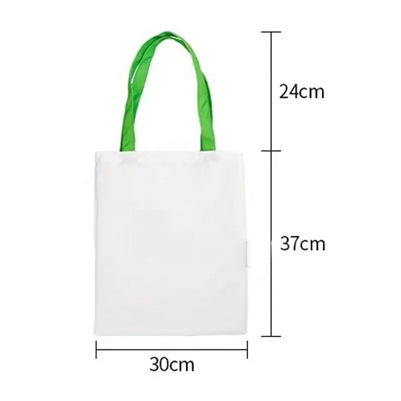 Sublimation colored handle Carrying tote