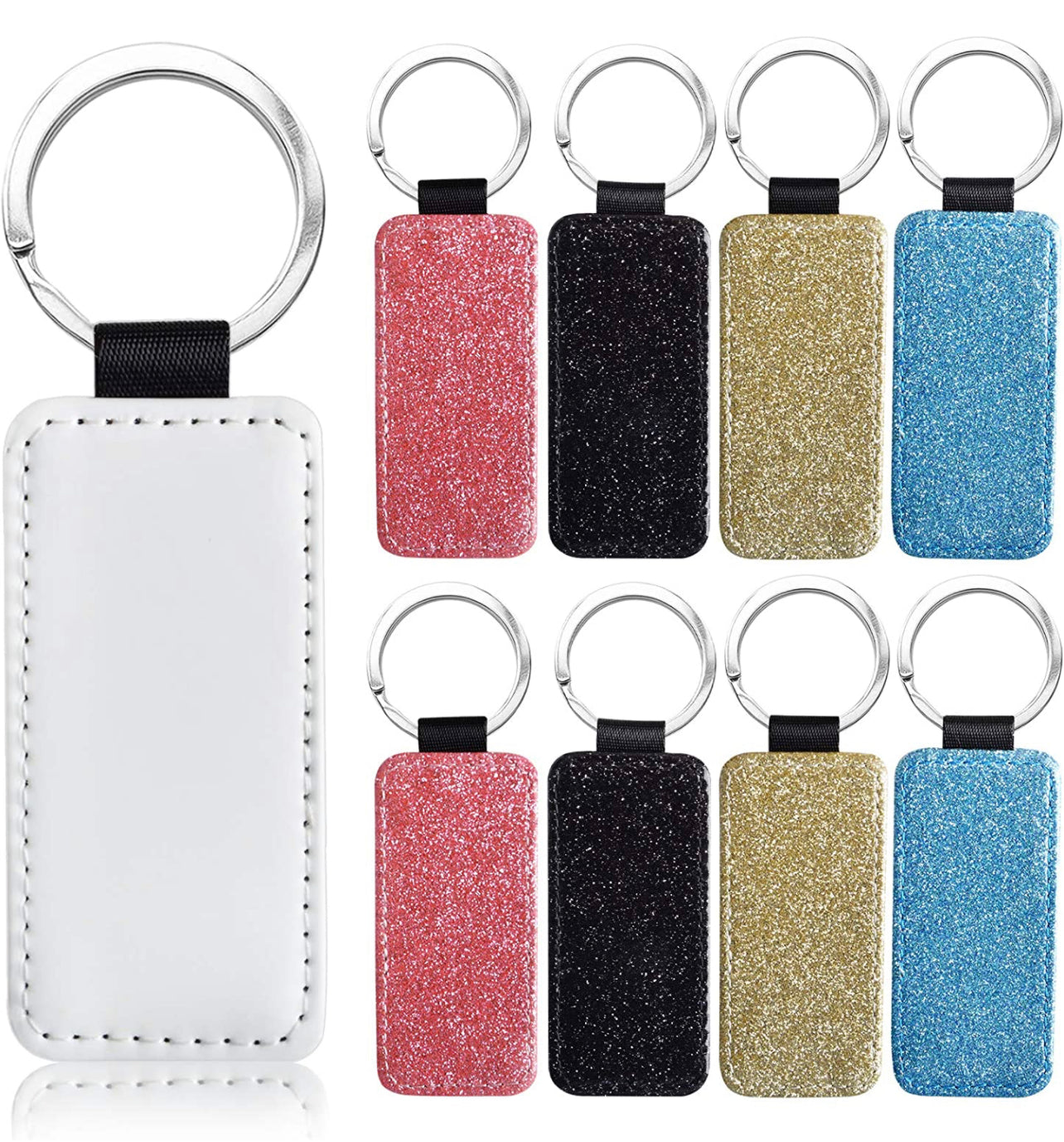 Sublimation glitter Keychain (Blank)