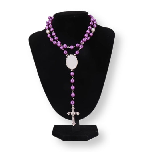 PURPLE SUBLIMATION ROSARY (1 blank)