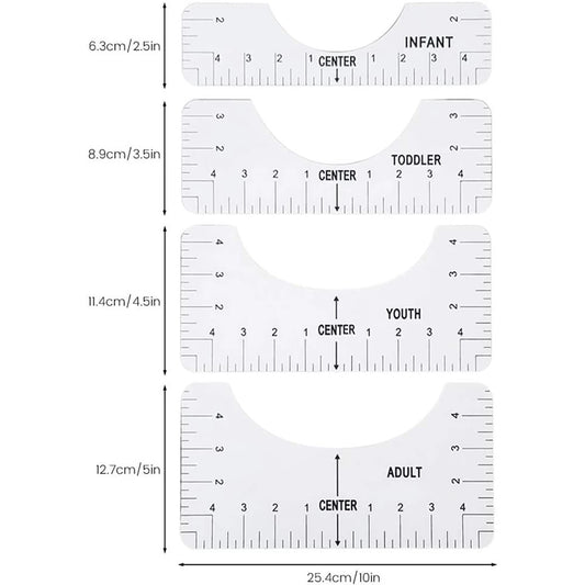 T-shirt alignment tool (4 pc)