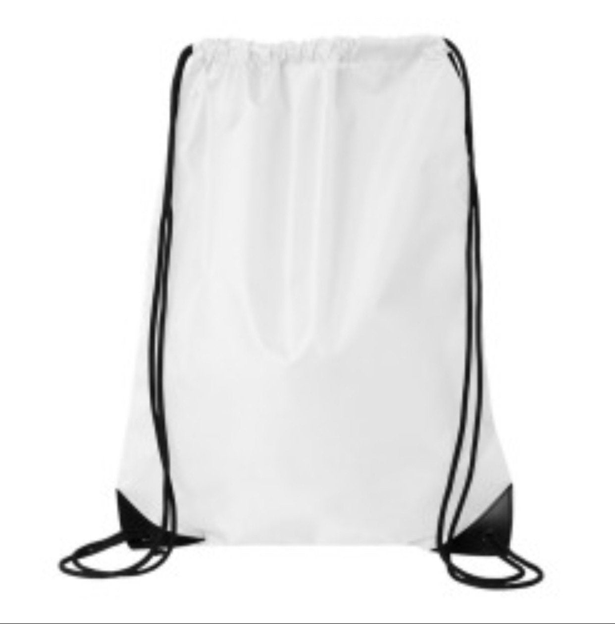 Draw String Backpack (thick white