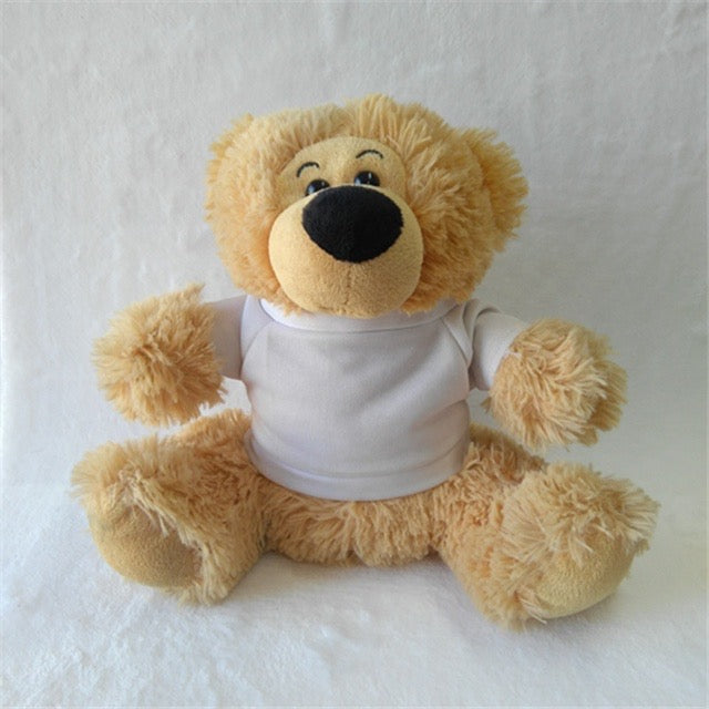 Sublimation Cuddle Bears with a poly T-shirt for printing