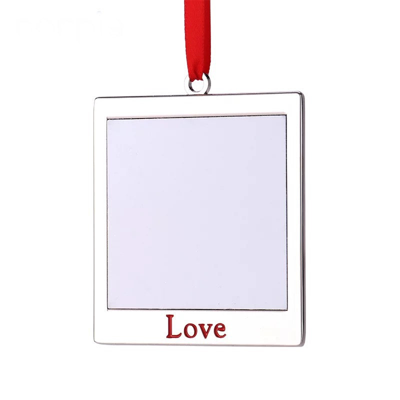 Sublimation Metal Christmas LOVE Ornament