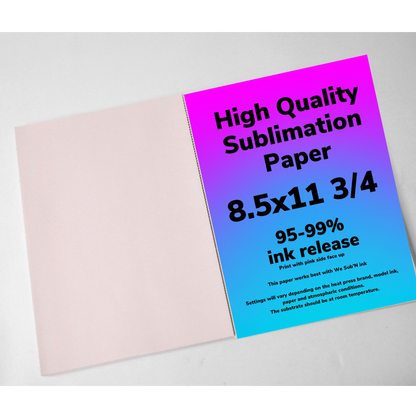 Dye Sublimation Paper for Desktops (pink is back side)