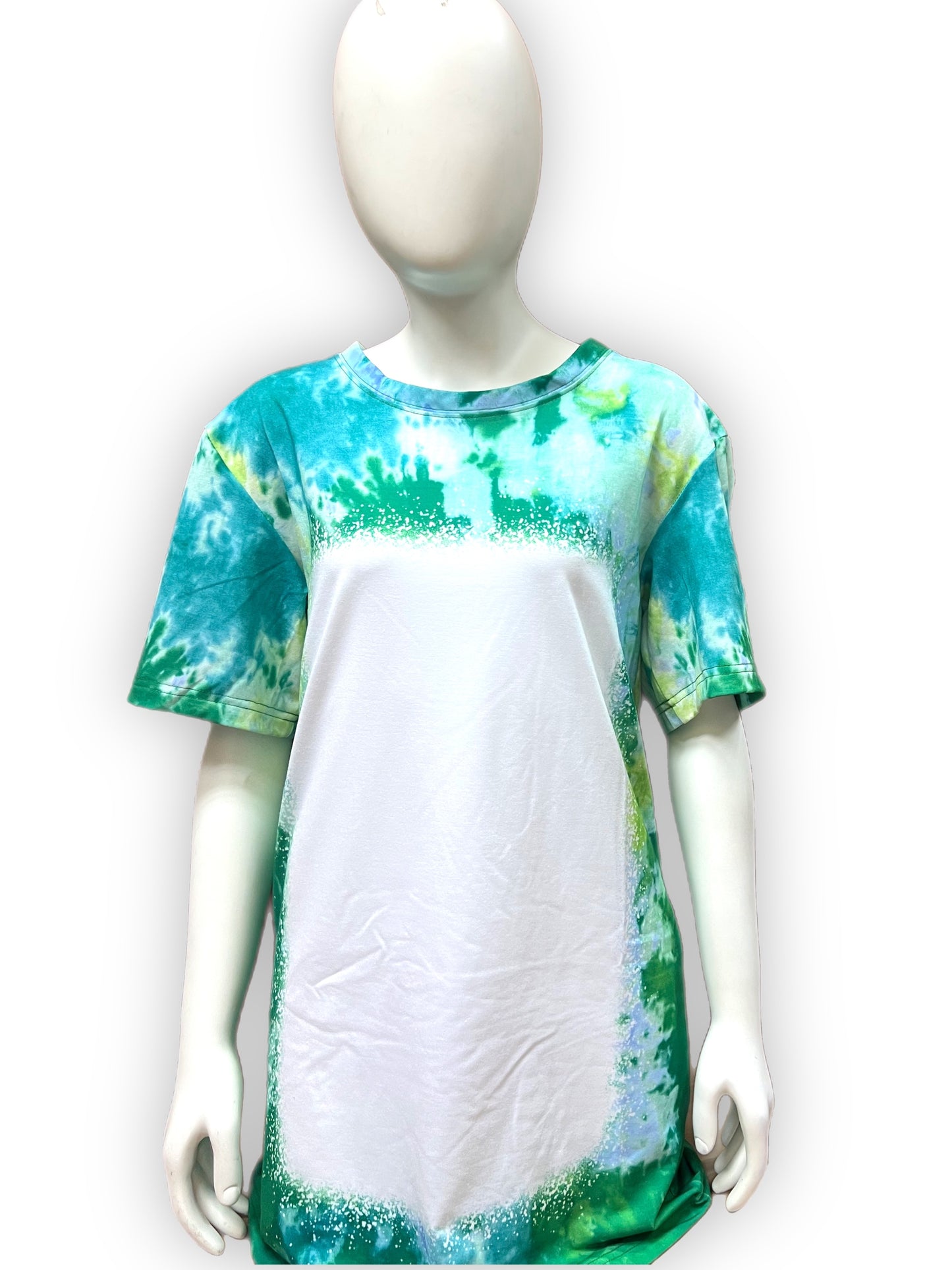 Sublimation Faux bleach tie dye shirt