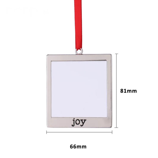 Sublimation Metal Christmas JOY Ornament