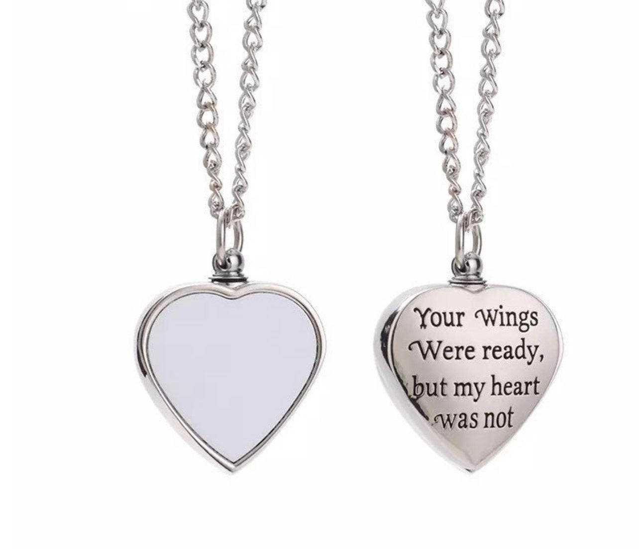 Sublimation Urn Heart Necklace