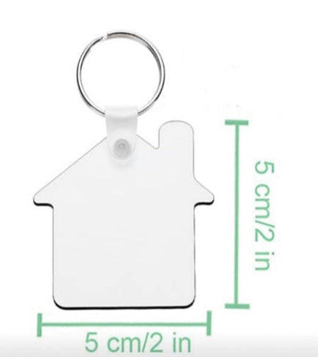 Shaped Sublimation Key Ring