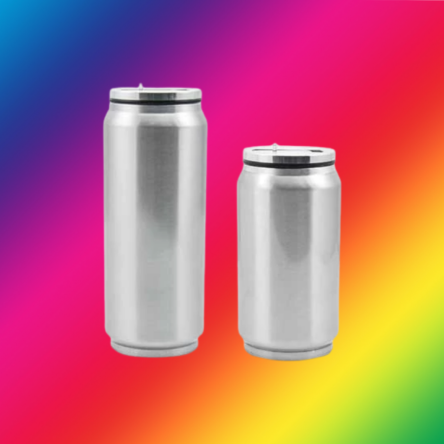 15 oz Sublimation Cola Can Bottle silver