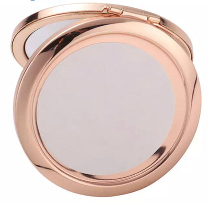 Sublimation luxury round compact mirror