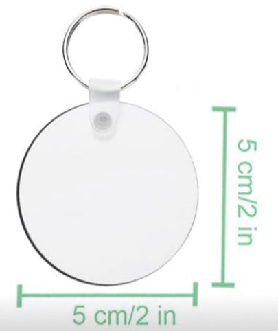 Shaped Sublimation Key Ring