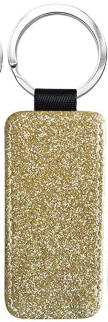 Sublimation glitter Keychain (Blank)