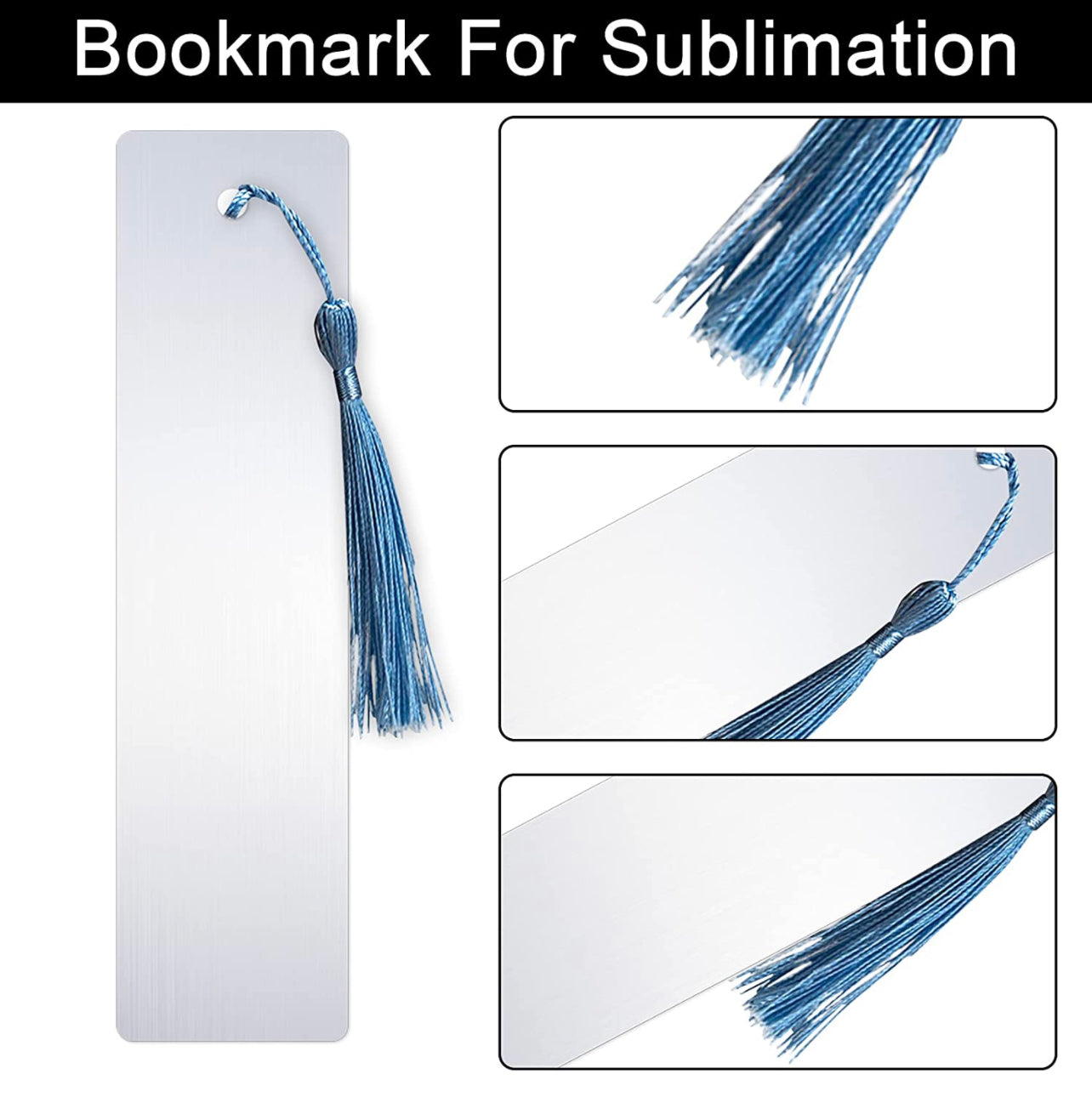 (No tassel)Sublimation Aluminum Book Mark