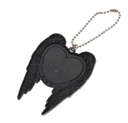 Sublimation metal heart wing ornament