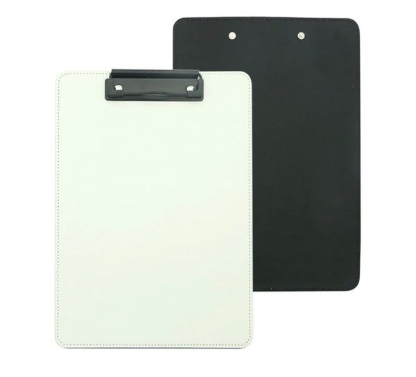 Sublimation PU Clipboard A4 White and Black - 11oz