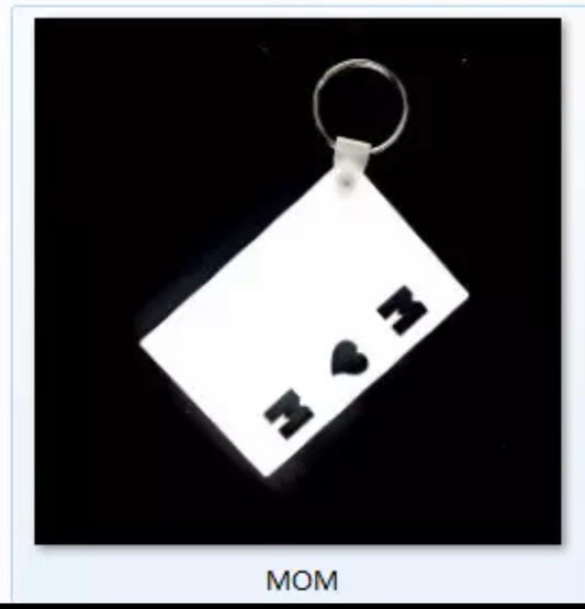 Sublimation MOM keychain mdf