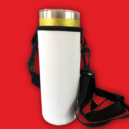 Sublimation neoprene 20oz tumbler koozie with strap