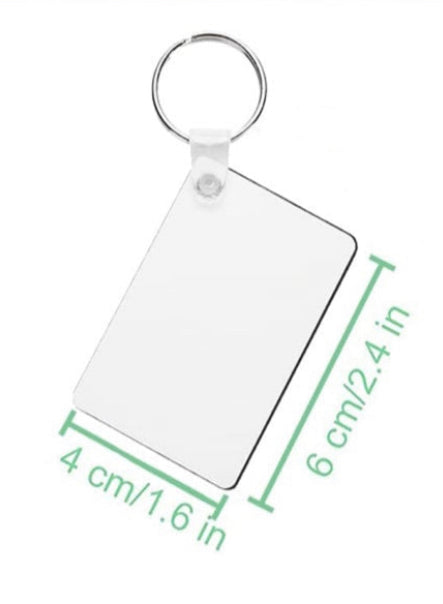 Shaped Sublimation Key Ring