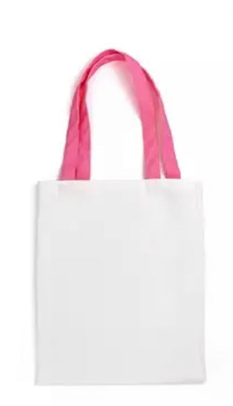 Sublimation colored handle Carrying tote