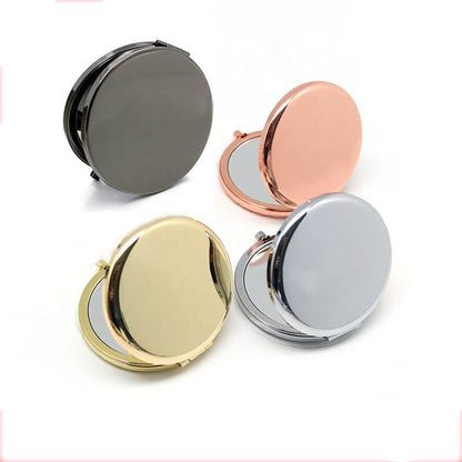 Sublimation luxury round compact mirror