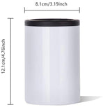 Sublimation 12Oz STRAIGHT FATTY THICK 2 in 1 CAN COOLER TUMBLER