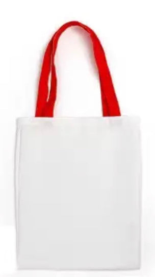 Sublimation colored handle Carrying tote