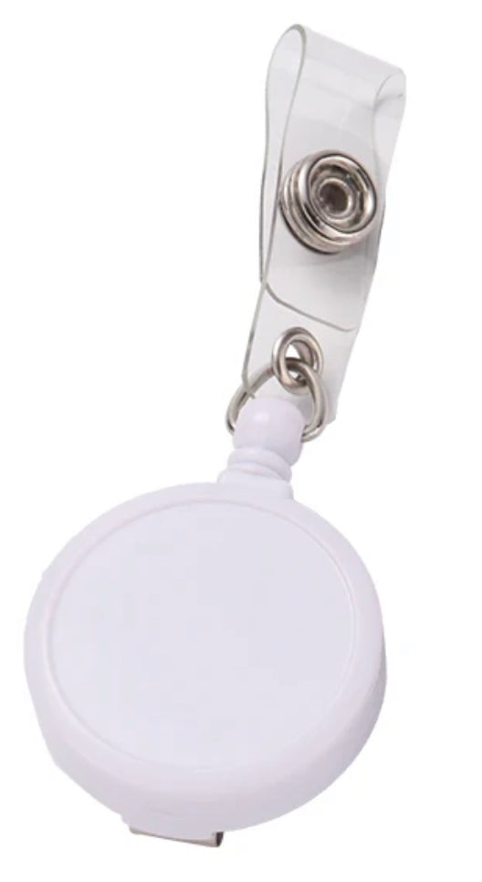 Sublimation blank badge reels (BUS REEL, SCRUB REEL, CIRCLE REEL)