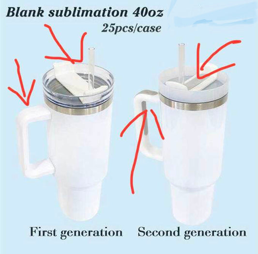 Sublimation 40 oz Tumbler with Handle