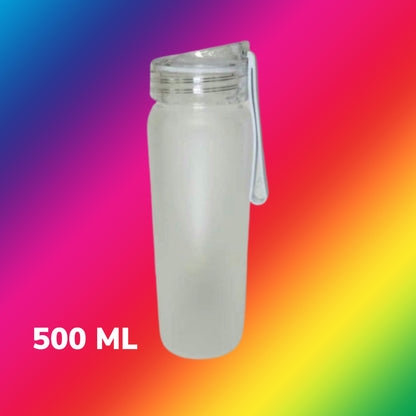 Sublimation frosted glass water bottle