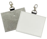Sublimation  Card holder Protector 4x3, Leather Clear Sleeve Hall pass/ ID TAG /