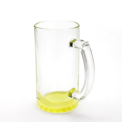 Sublimation color pop clear beer mug