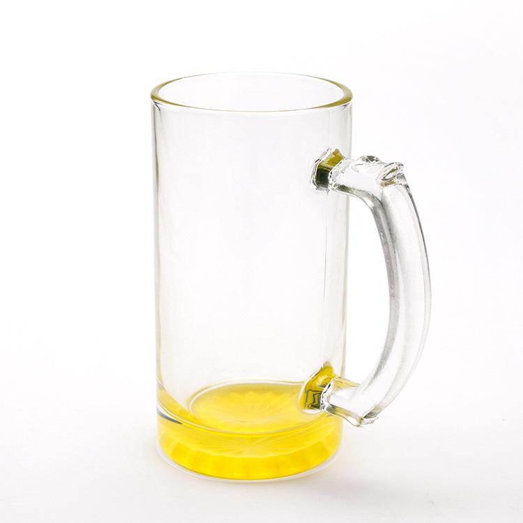 Sublimation color pop clear beer mug