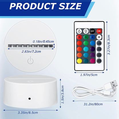 Sublimation Acrylic LED Color Changing Photo stand