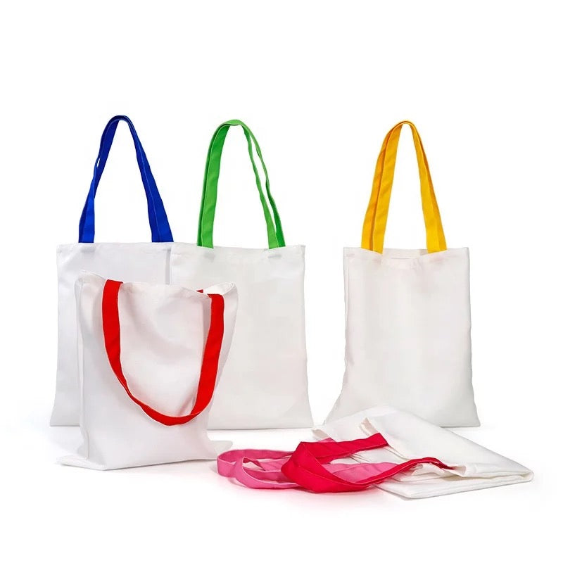 Sublimation colored handle Carrying tote