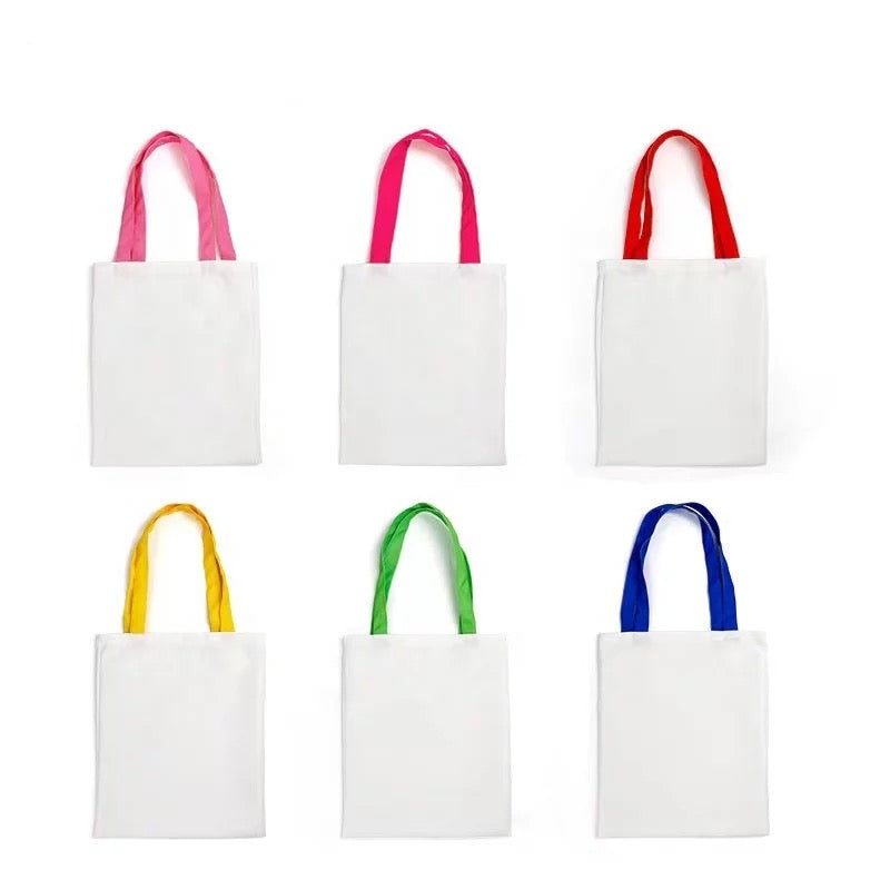 Sublimation colored handle Carrying tote