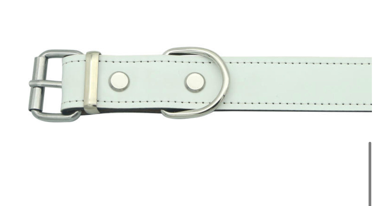 Sublimation faux leather pet collar