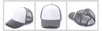 Sublimation Hat YOUTH/ ADULT baseball cap trucker mesh / foam front