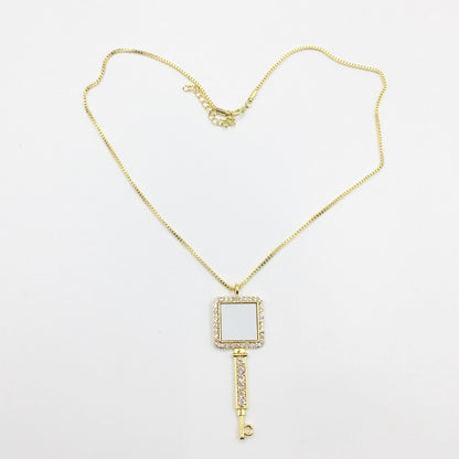 Sublimation Key to my heart Necklace