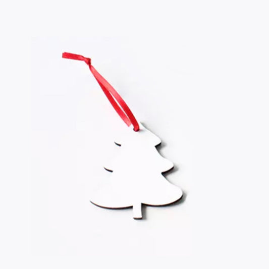 Sublimation Blank TREE MDF Christmas Ornaments