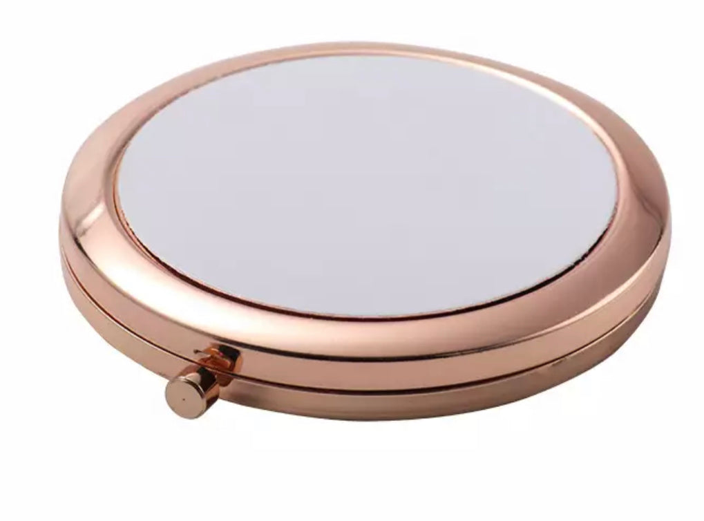 Sublimation luxury round compact mirror