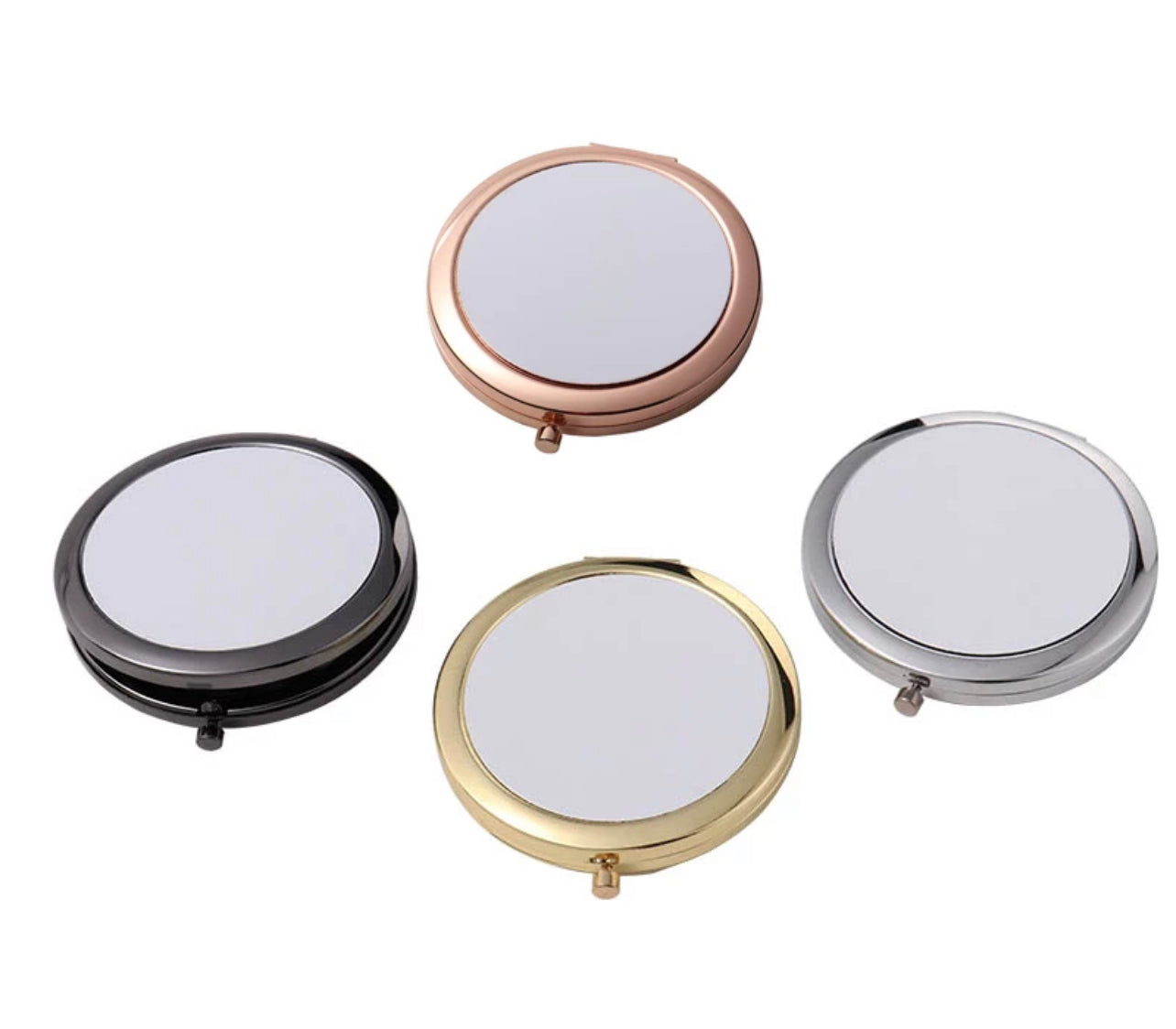 Sublimation luxury round compact mirror