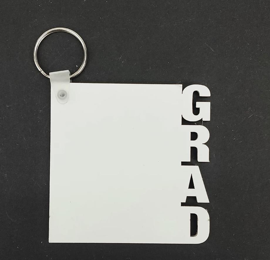 Sublimation  GRAD keychain mdf