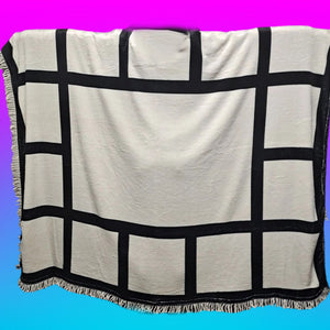 15 panel sublimation blanket with tassel