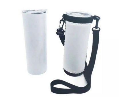 Sublimation neoprene 20oz tumbler koozie with strap