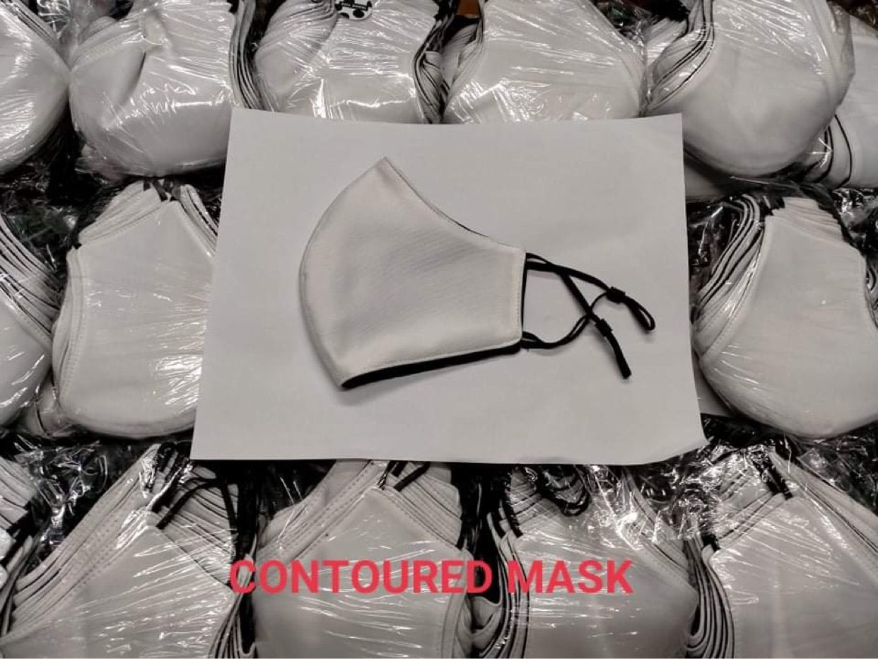 Sublimation Blank contour ADJUSTABLE Face Mask